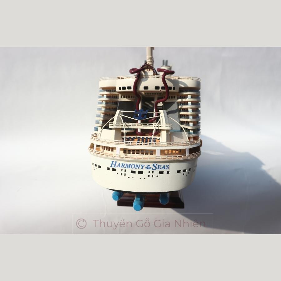 Mô Hình Thuyền Gỗ Trang Trí Phong Thủy Dạng Thuyền Du Lịch HARMONY OF THE SEAS Chính Hãng, Hàng Xuất Khẩu Chất Lượng Cao