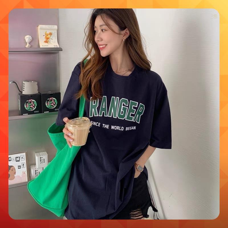 Áo thun tay lỡ form rộng in chữ RANGER cá tính - phông ulzzang oversize unisex nam nữ