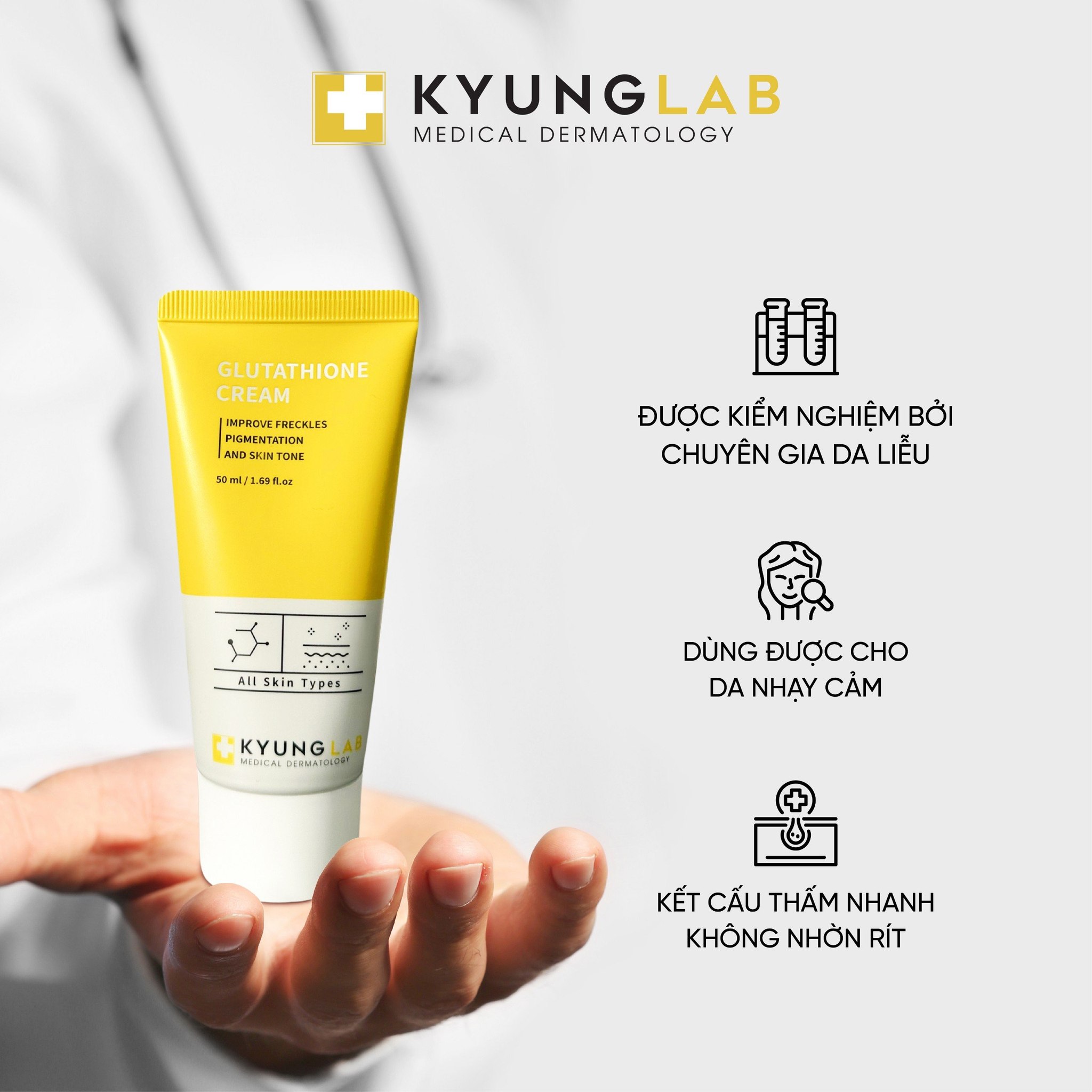 Kem dưỡng mờ nám, sạm, tàn nhang Kyung Lab - Tuýp 50ml