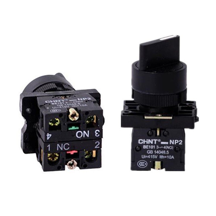Công tắc xoay chuyển mạch 2 vị trí, 3 vị trí, Cần ngắn NP2 phi 22 chuyên tủ điện