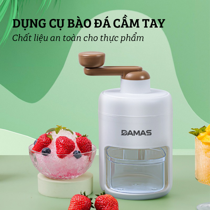 Dụng Cụ Bào Đá Cầm Tay DAMAS Hàng Nhập Khẩu Với Lưỡi Dao Bằng Thép Không Gỉ - Giúp việc làm ly sinh tố ngon đúng điệu chưa bao giờ dễ dàng đến thế