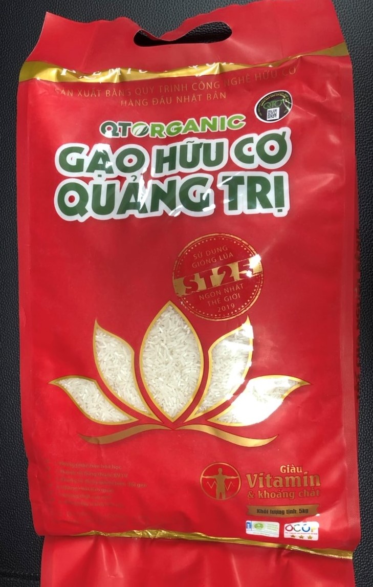 GẠO HỮU CƠ QUẢNG TRỊ ST25 TÚI 5KG
