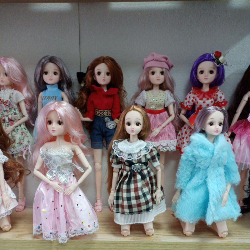 Búp Bê BJD 1/5 - 36cm Cơ Thể 21 Khớp Tóc Dài và Dày