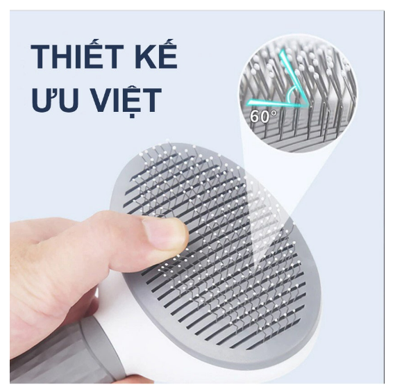 Lược chải lông có nút bấm cho mèo