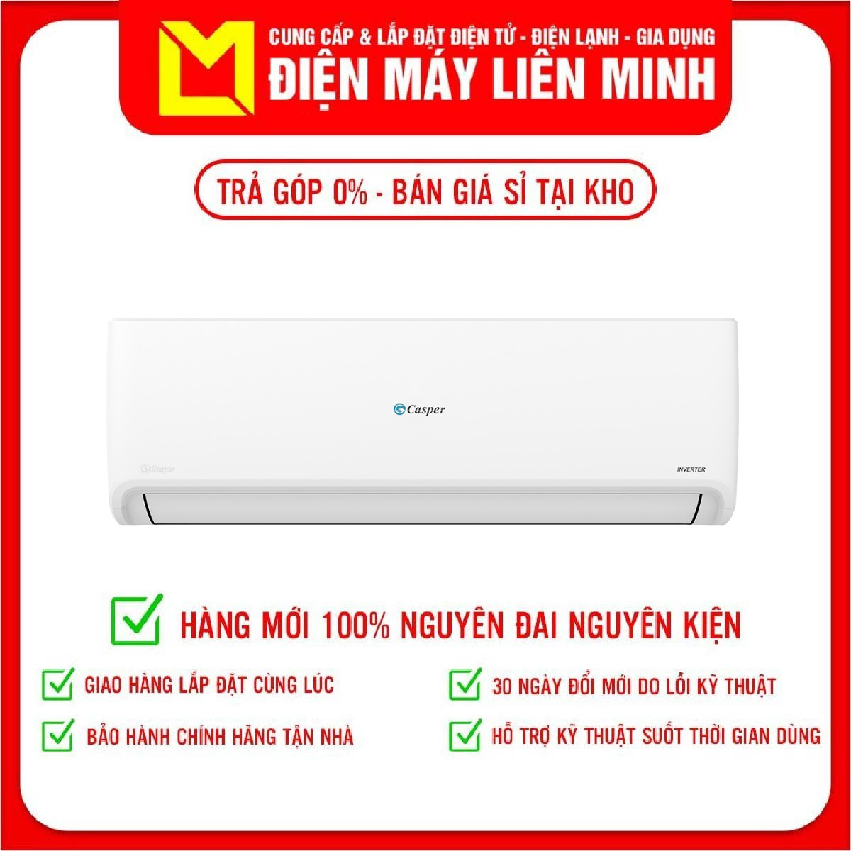 Máy lạnh Casper 2.0hp inverter GC-18IS33 - Hàng chính hãng (chỉ giao HCM)