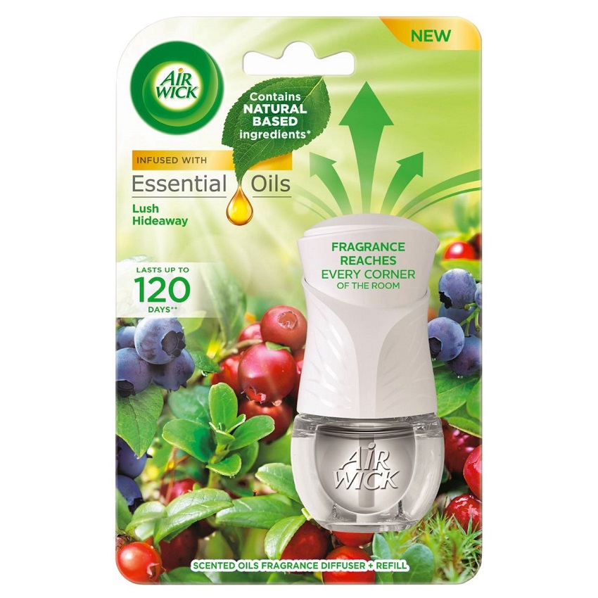 Bộ Tinh Dầu Cắm Điện Air Wick AWK2373 Lush Hideaway 19ml , sử dụng điện 220V