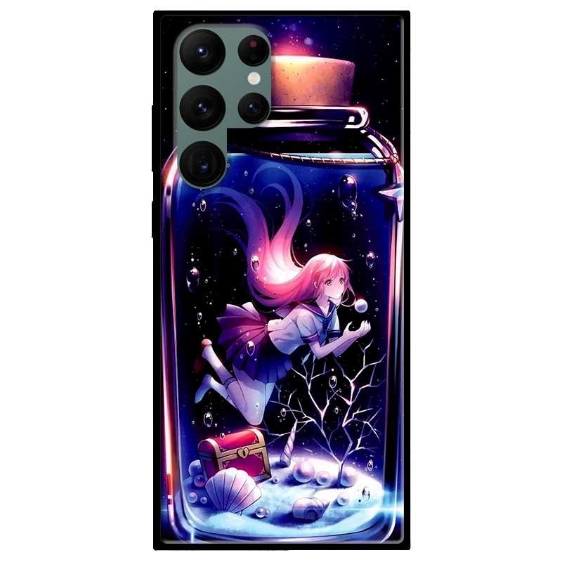 Ốp lưng dành cho Samsung Galaxy S22 - S22 Plus - S22 Ultra - mẫu Cô Gái Trong Lọ