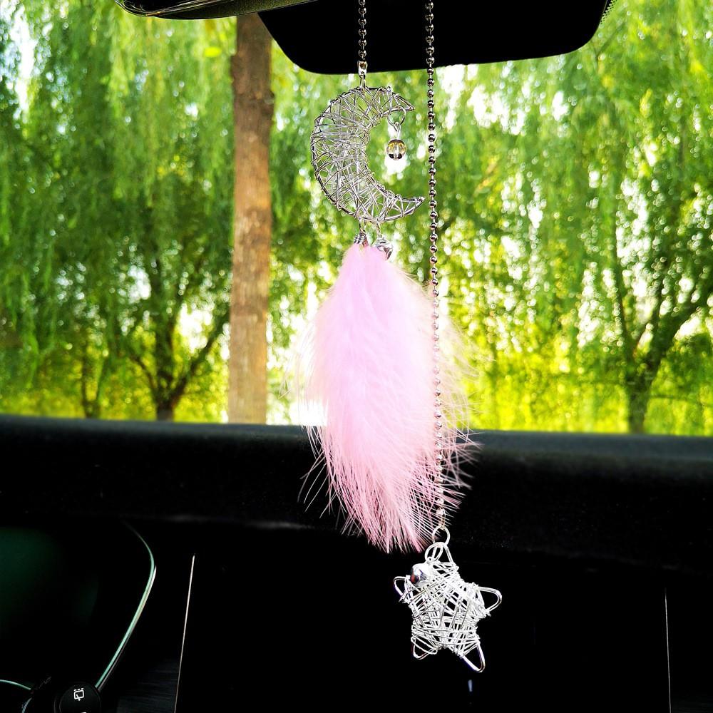 Dream Catcher Lông Vũ Mix Dây Sắt Trăng Sao