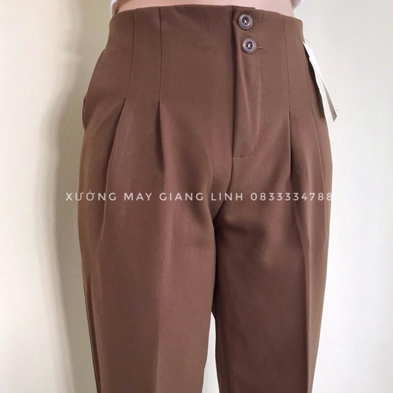 Quần Baggy 2 Khuy- Quần Cạp Cao- Ảnh Thật Shop Chụp