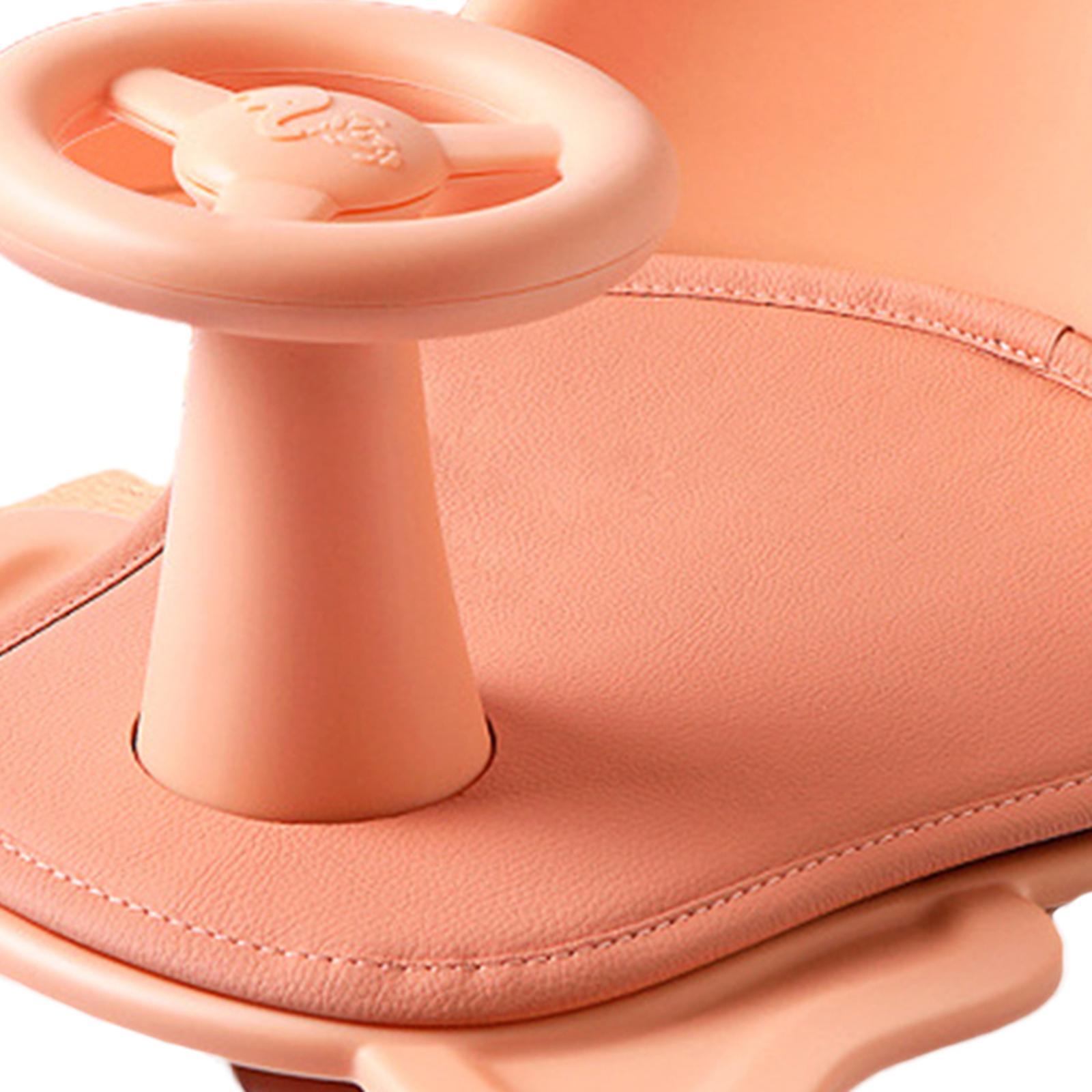 Baby Bath Seat Bath Chair Safety Sit up Bathing Backrest Non-Slip Toddler Pink
