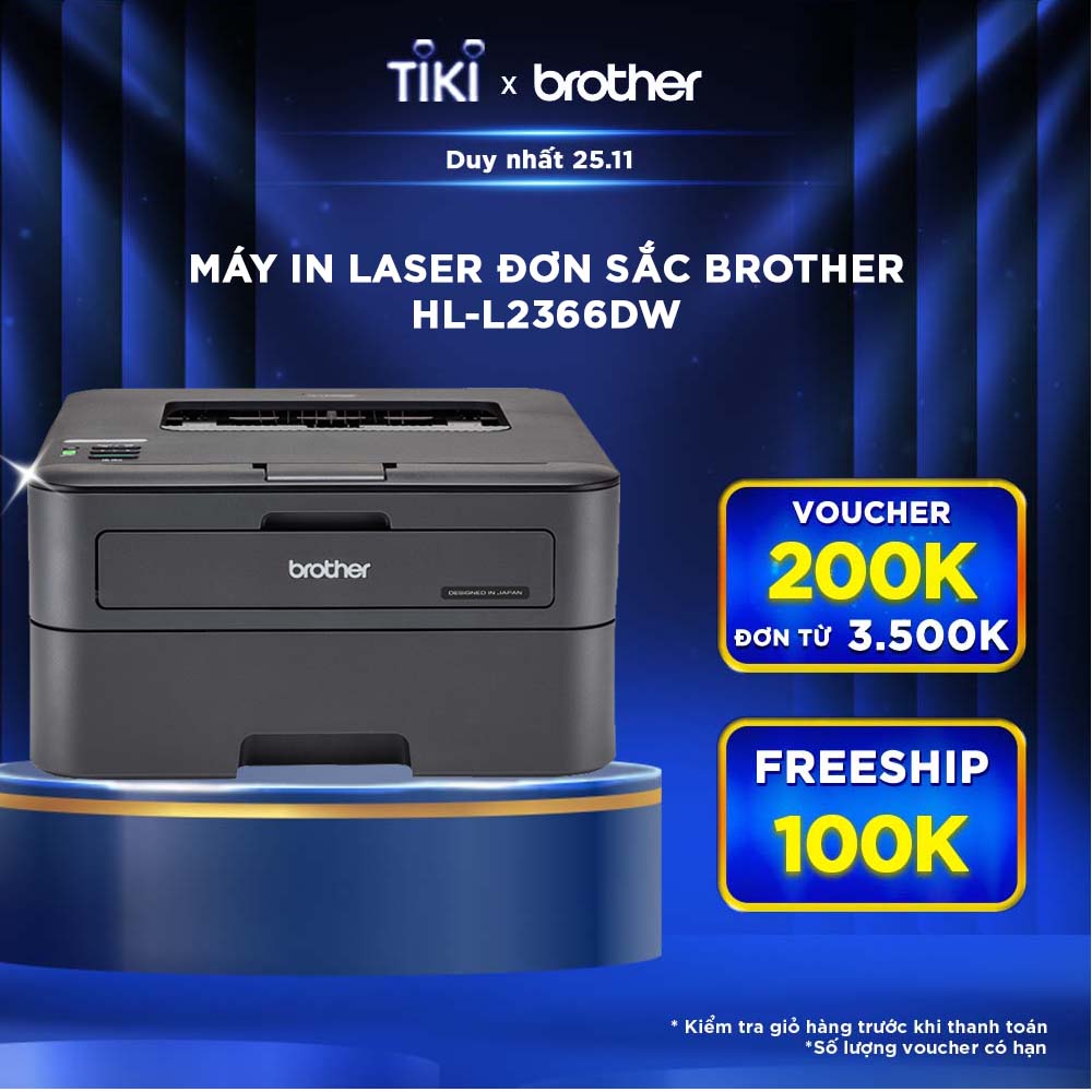 Máy In Laser Đơn Năng Brother HL-L2366DW - Hàng Chính Hãng