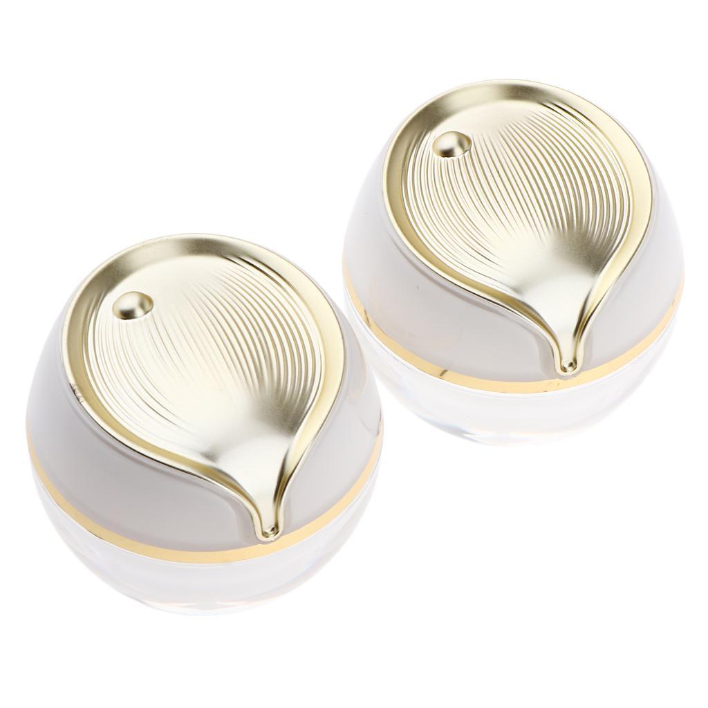 2pcs 10g Empty Cosmetic Jar Pot Travel Cream Container