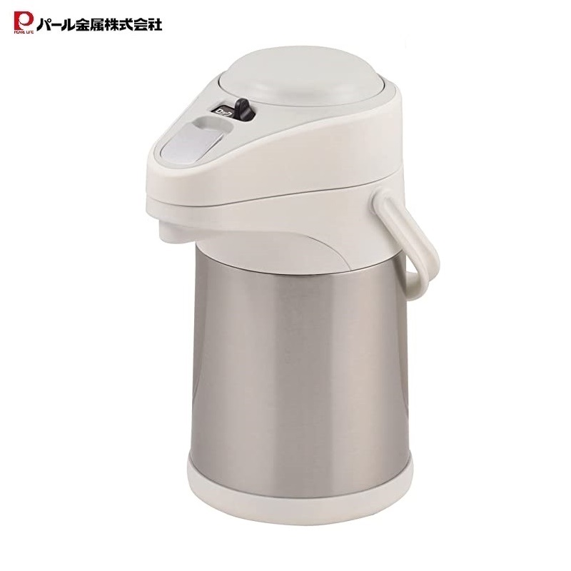 Phích giữ nhiệt Pearl Life 2.5L Thân bằng thép không gỉ ngoài mạ chrome - made in Japan