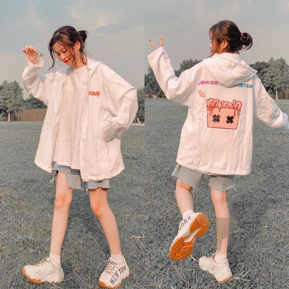 Áo khoác nỉ form rộng Hoodie unisex nam nữ THE1992 K BANAWA SWEET DISASTER