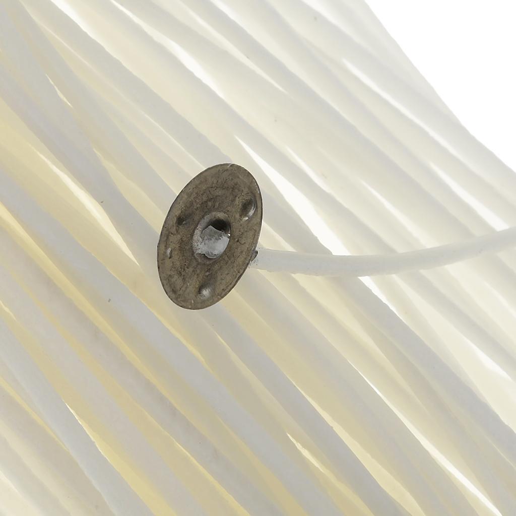 200 Foot Spool Candle Wicks + 2cm   Sustainers Tabs for Candle Making DIY