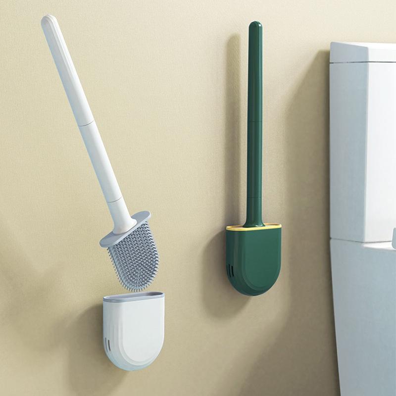 Cọ Vệ Sinh Toilet Bồn Cầu Bằng Silicon Mẫu Mới Lắp Ráp Tiện Lợi