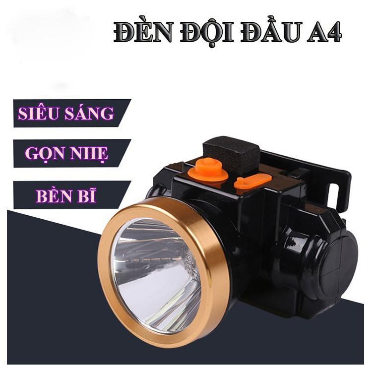 Đèn Pin Đội Đầu A4 - 30W - Chiếu Xa- Siêu Sáng - Gọn Nhẹ