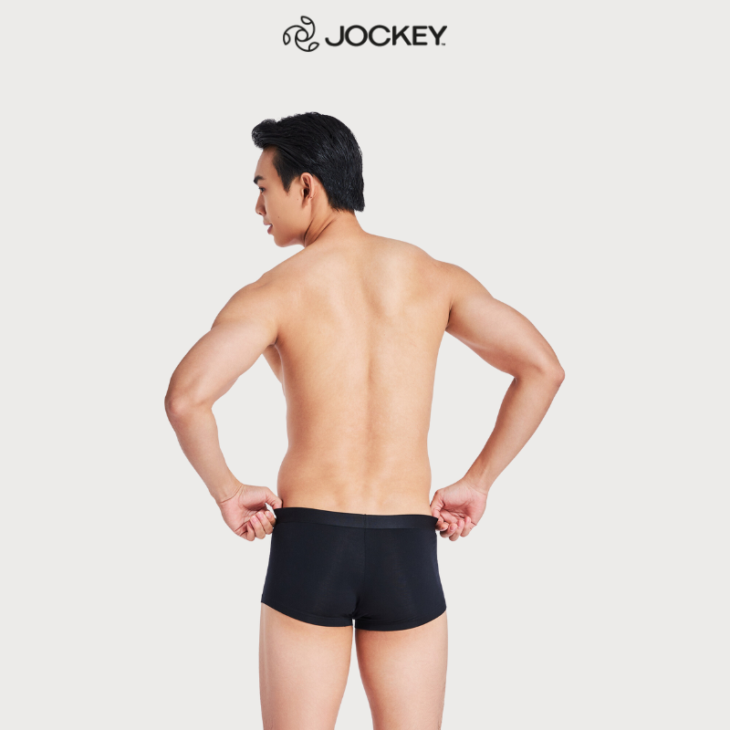 Quần Lót Nam Thun Cotton Jockey Dáng Trunk Boxer Co Giãn Thoải Mái Màu Đen - J1249_P1