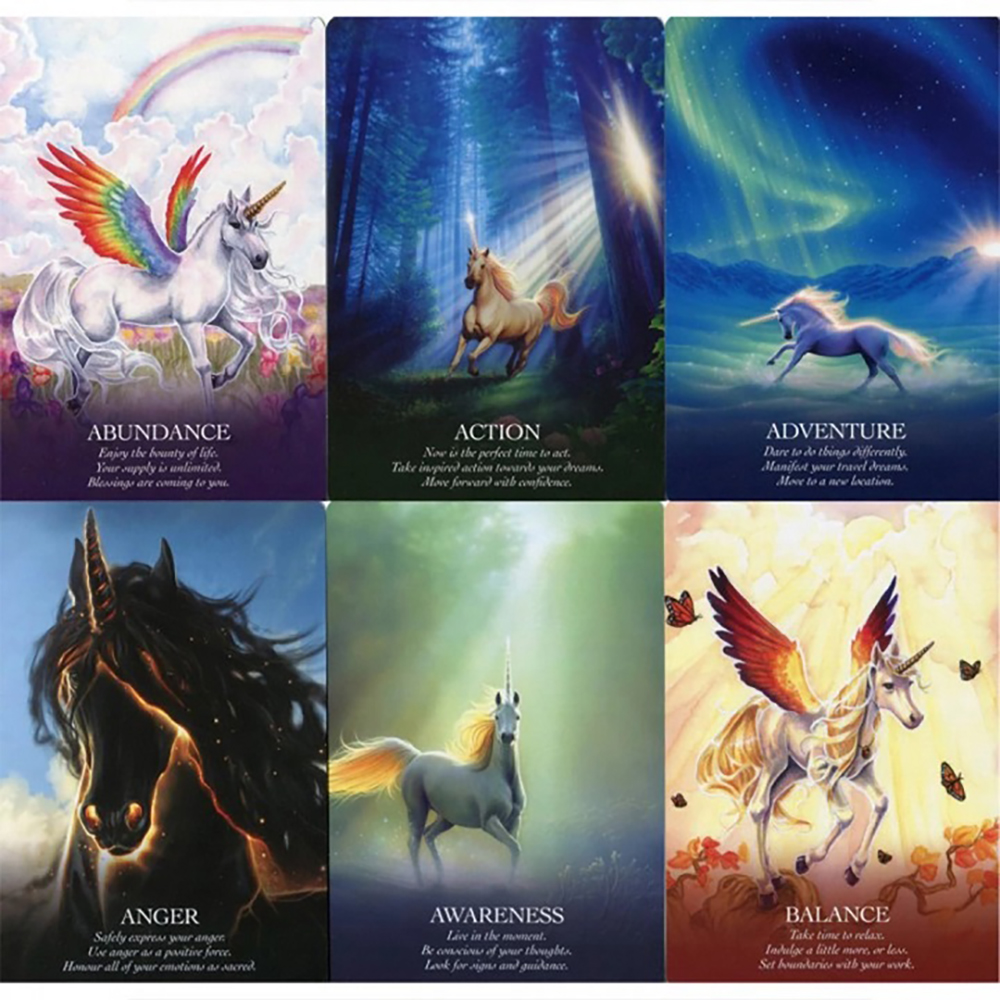 Bộ Bài Oracle Of The Unicorns 44 Lá Bài Tặng File Tiếng Anh Và Đá Thanh Tẩy