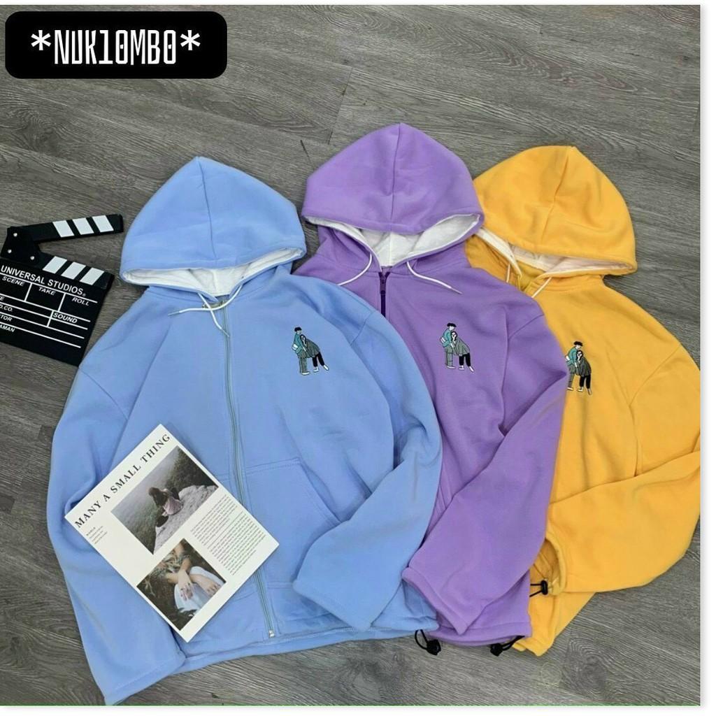 ÁO KHOÁC NỈ HOODIES NAM NỮ CỰC XINH KHANH AN STORE