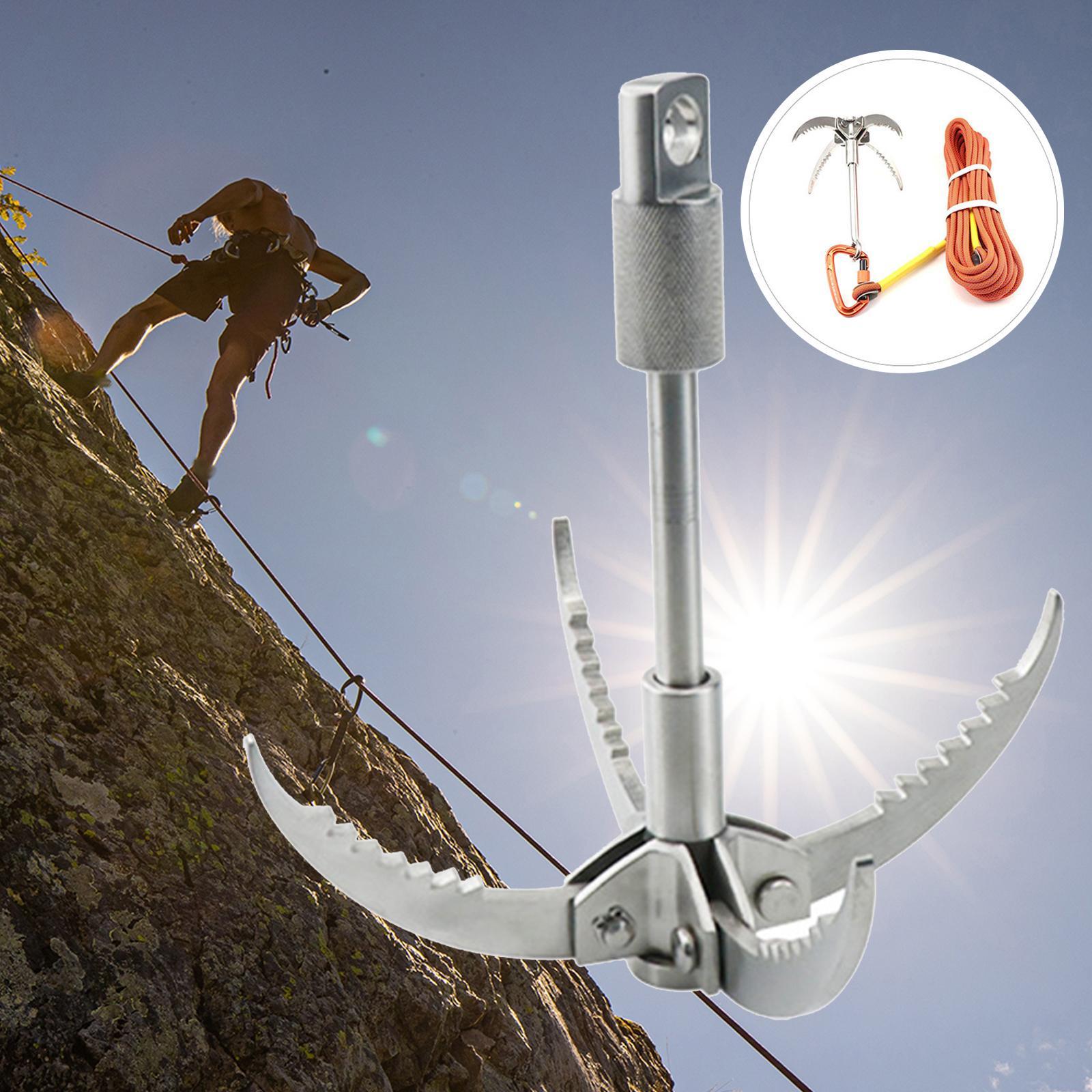 Grappling Hook, Durable Outdoor Multifunctional Climbing Hook for Survival Hiking