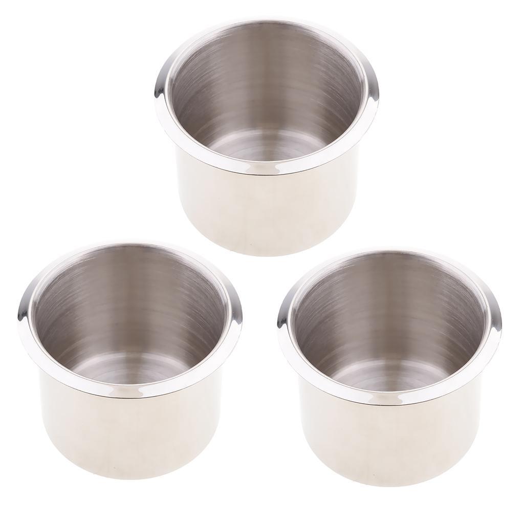 3  Pieces  2 . 68 '' Recessed  Cup  Drink  Can  Holder  for  Boat  Car  Marine  RV  Trailer