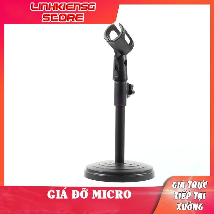 Kẹp Mic, Điện Thoại, Ipad Để Bàn Chân Đế Micro Tăng Giảm Chiều Cao