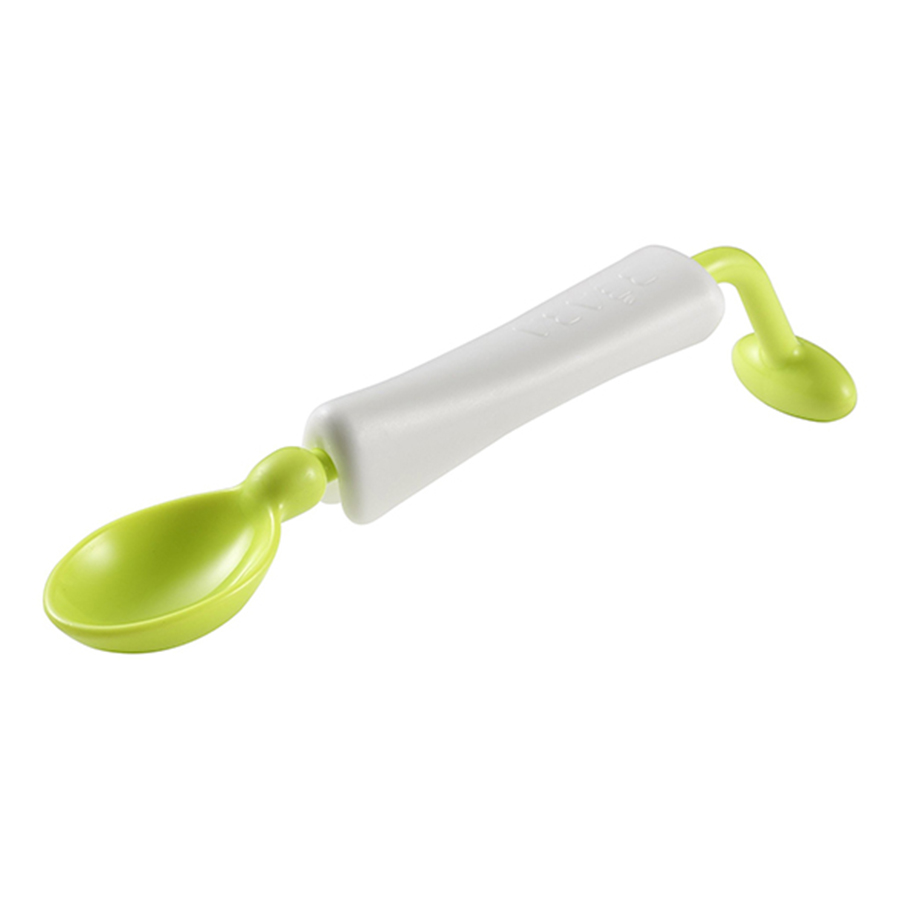 Thìa Cầu Vồng Silicone Béaba - Xanh Neon