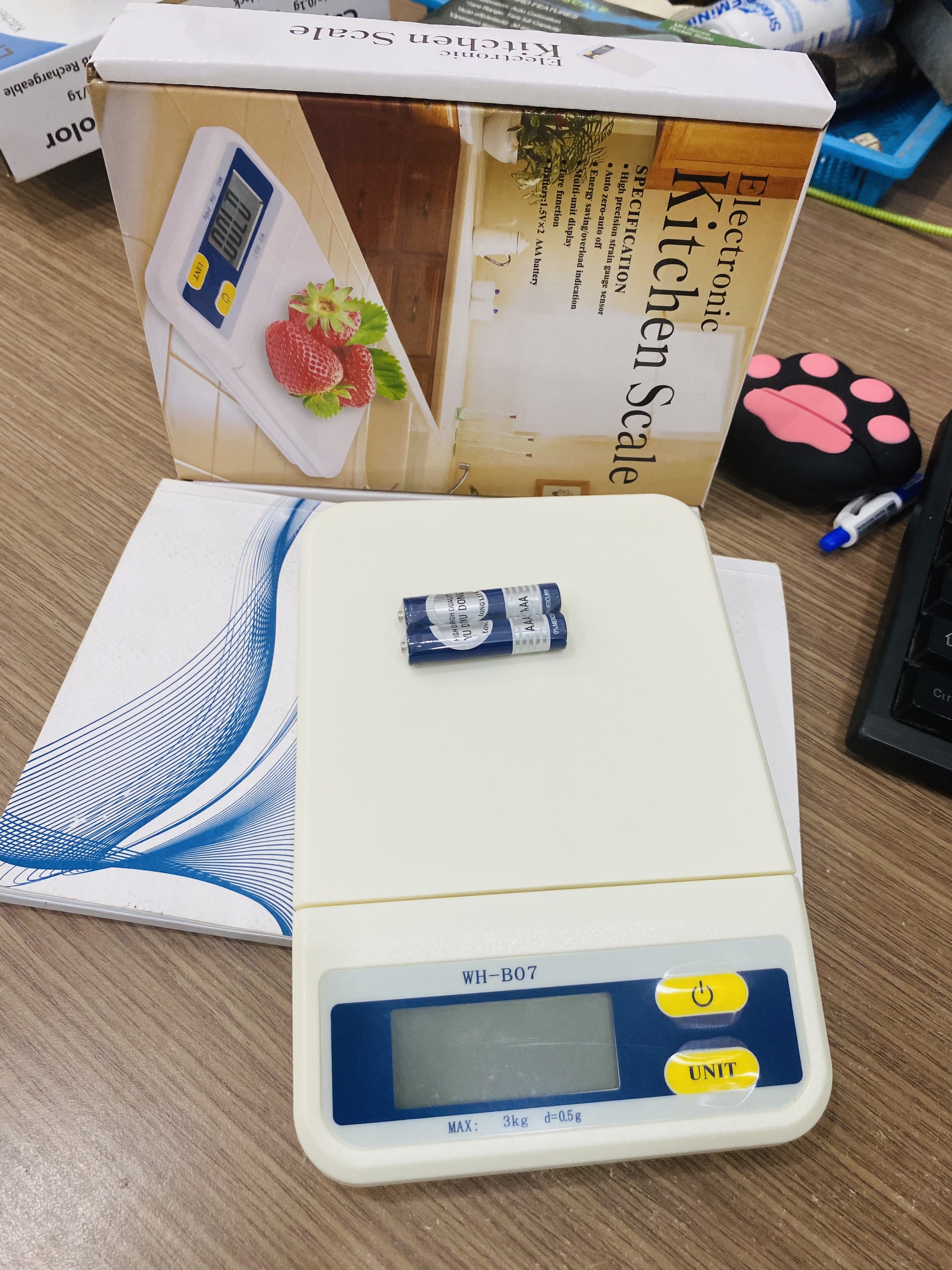 Cân điện tử B07 3kg  dùng trong nhà bếp