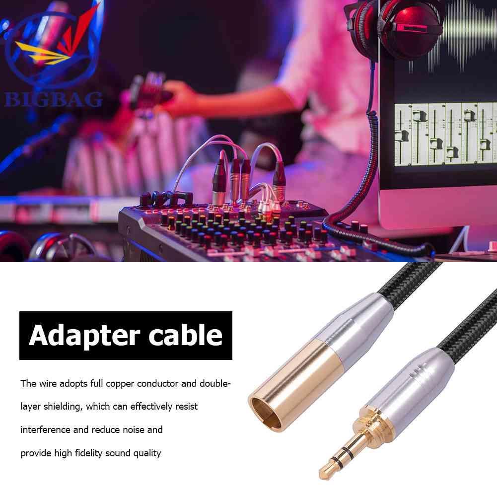 Cáp Chuyển Đổi 0.3m Jack 3.5mm Sang 3-Pin XLR Cho Tai Nghe / Camera