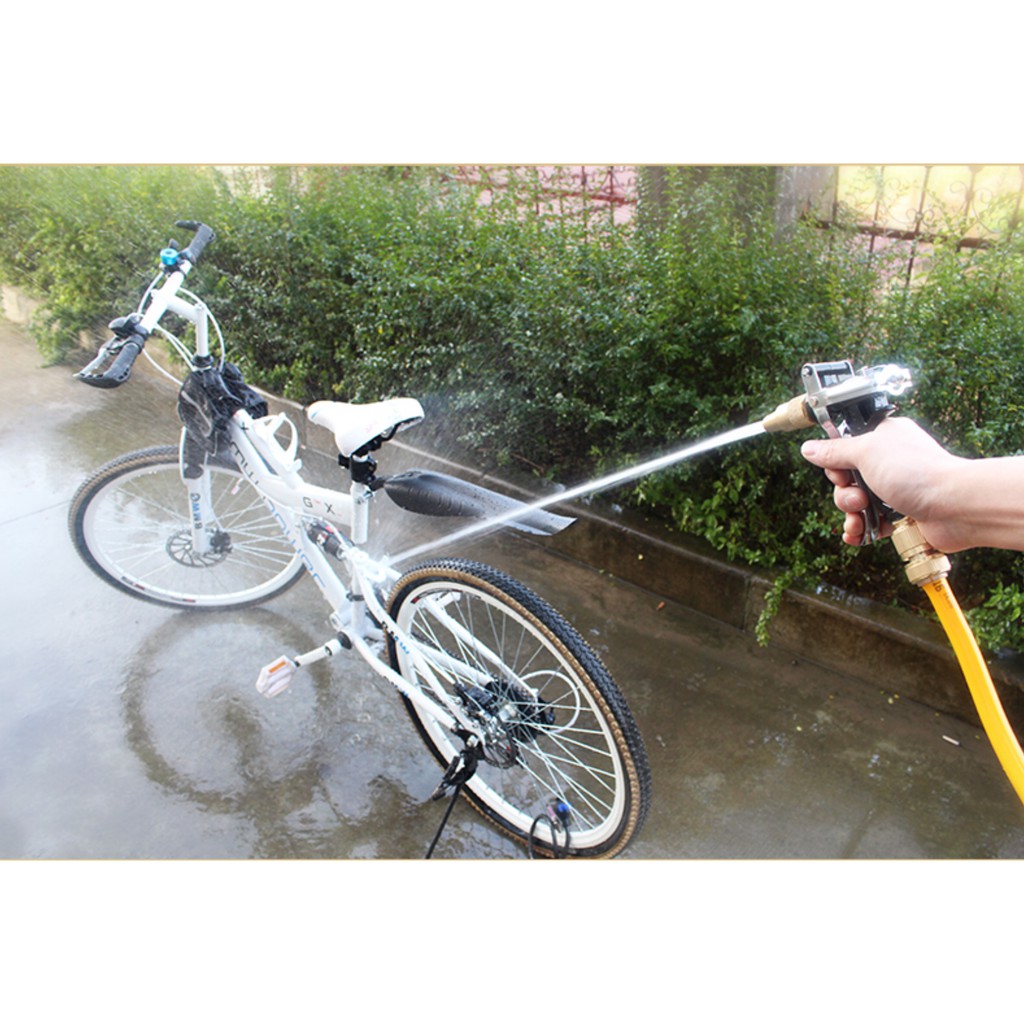 Bộ vòi tưới, cây rửa xe với đầu vòi tăng áp 3 chế độ đa năng tiện dụng dài 10m