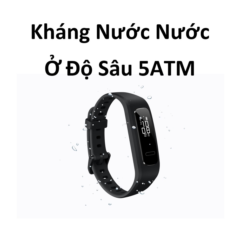 Vòng Đeo Tay Thông Minh HUAWEI Band 4e | Hướng Dẫn Chỉnh Dáng Chạy Bộ | Theo Dõi Guồng Chân Khi Đạp Xe |  Theo Dõi Hiệu Quả Luyện Tập Bóng Rổ | Hàng Chính Hãng