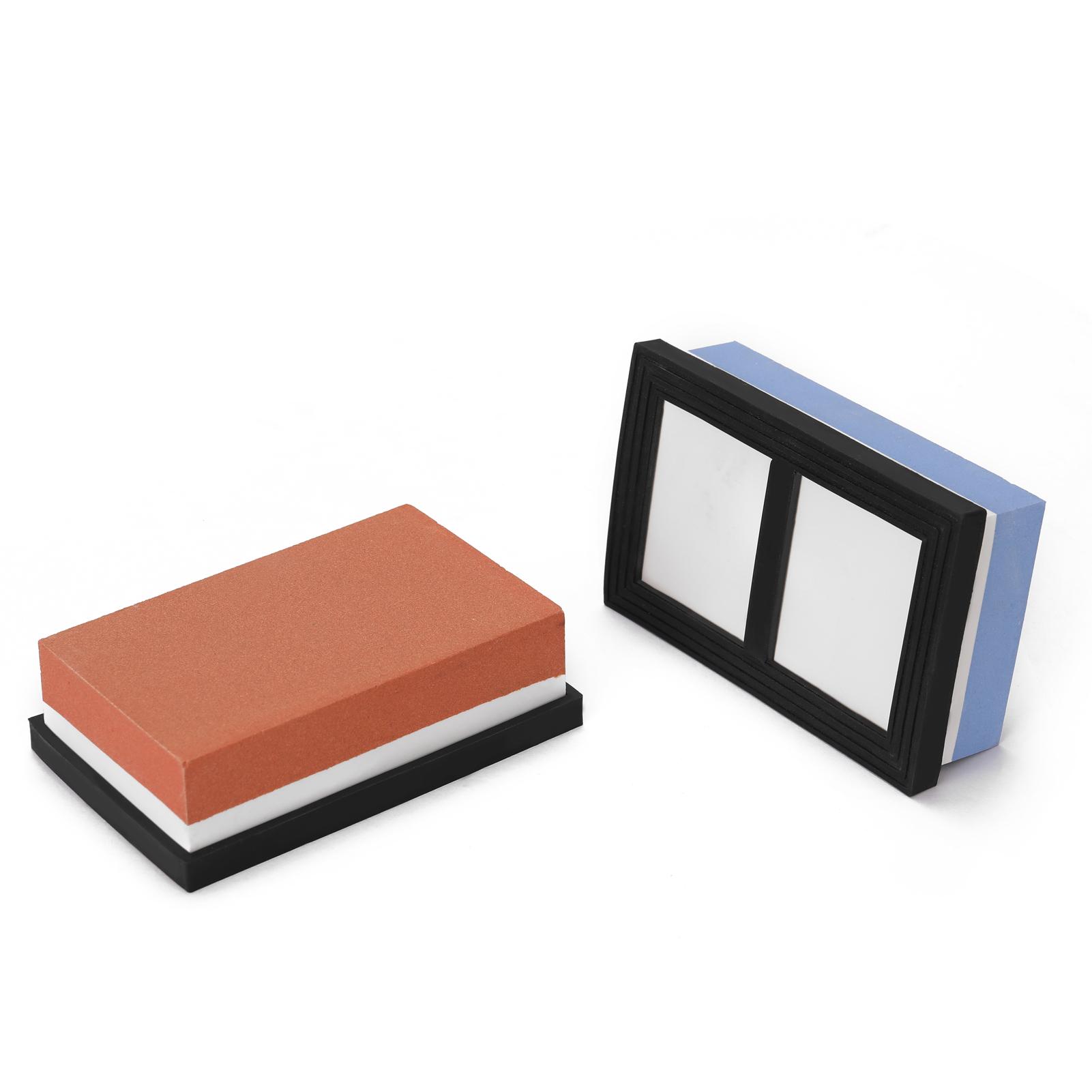 Portable Premium Whetstone Cut Sharpening Stone Household Cutter Sharpener Non Slip Base Cutter Sharpener