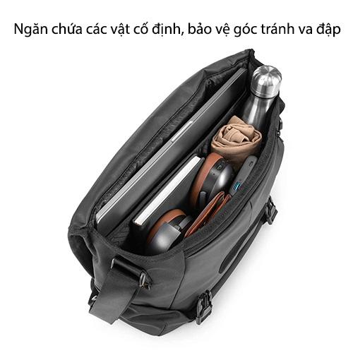 TÚI ĐEO VAI TOMTOC (USA) PREMIUM MESSENGER BAG COMMUTING &amp; TRAVEL 13/14/15/16-INCH chống nước - Hàng chính hãng