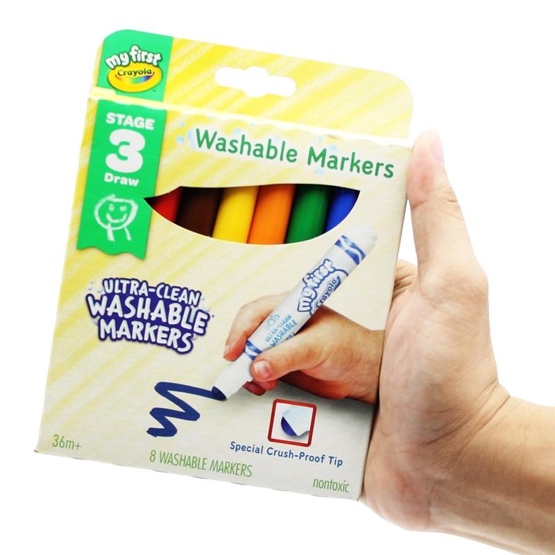 Hộp 8 Bút Lông Màu Rửa Được Ultra-Clean Washable Markers - Crayola 811324