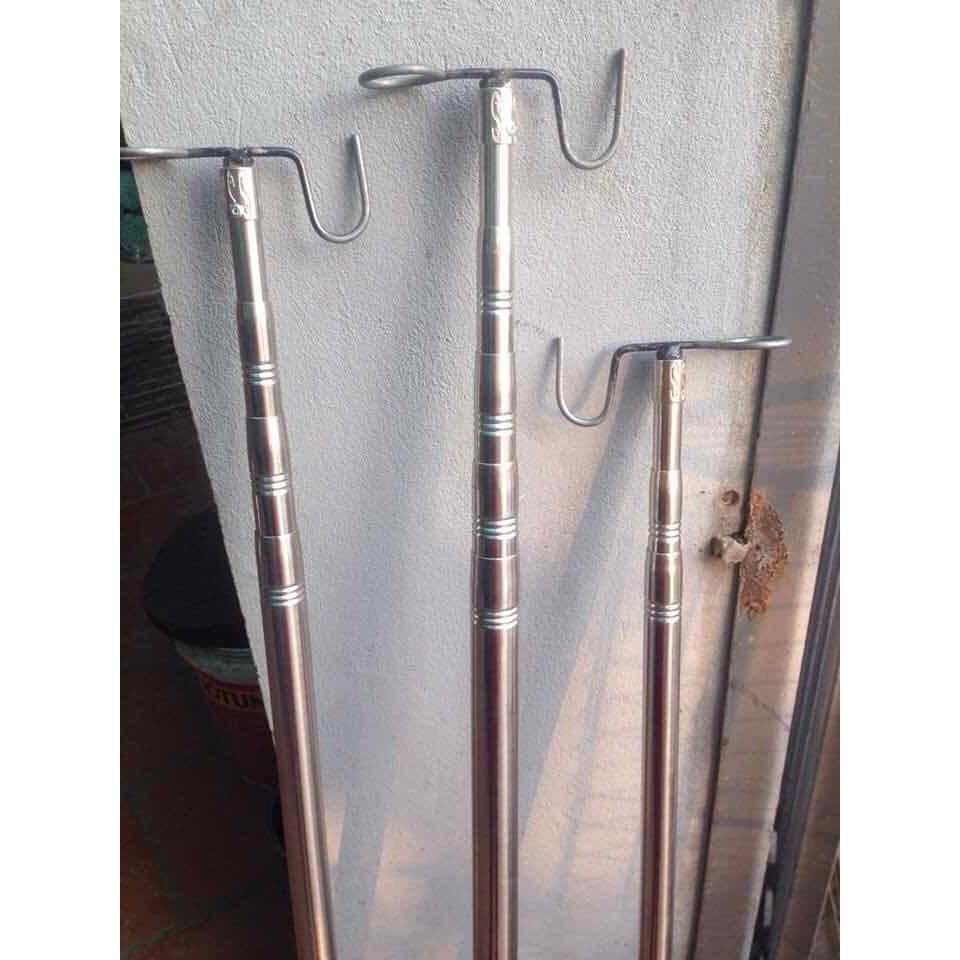 Sào bẫy Chim, Sào rút Inox đa năng 3m 5m 6m 7m