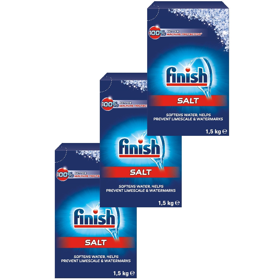 Combo 3 hộp muối rửa bát finish 1,5kg
