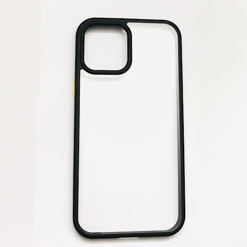 Ốp lưng cho iPhone 12 Pro Max (6.7) hiệu ROCK Guard Hybrid Glass Pc viền màu chống sốc (Không ố màu) - Hàng nhập khẩu