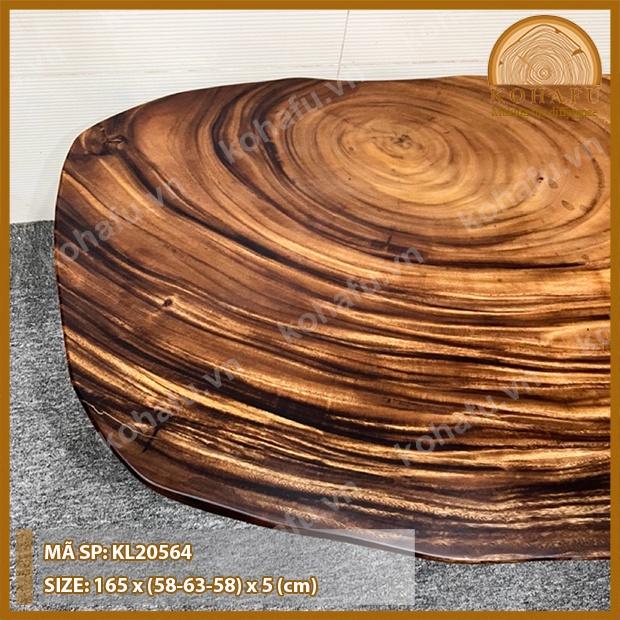 Bàn Sofa/ Bàn Trà Ngồi Bệt Gỗ Me Tây Nguyên Tấm - Kiểu Dáng Độc Đáo