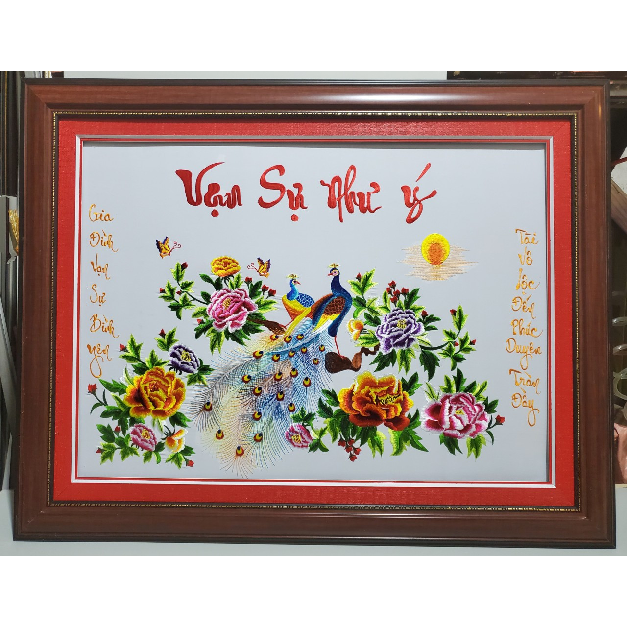 Tranh thêu - Đôi uyên ương