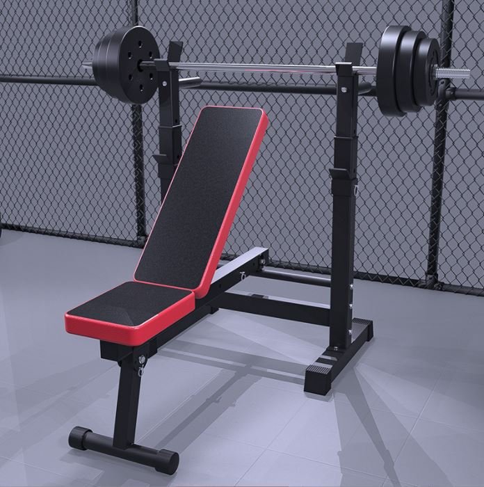 Ghế tập tạ đa năng kết hợp giá đỡ tạ