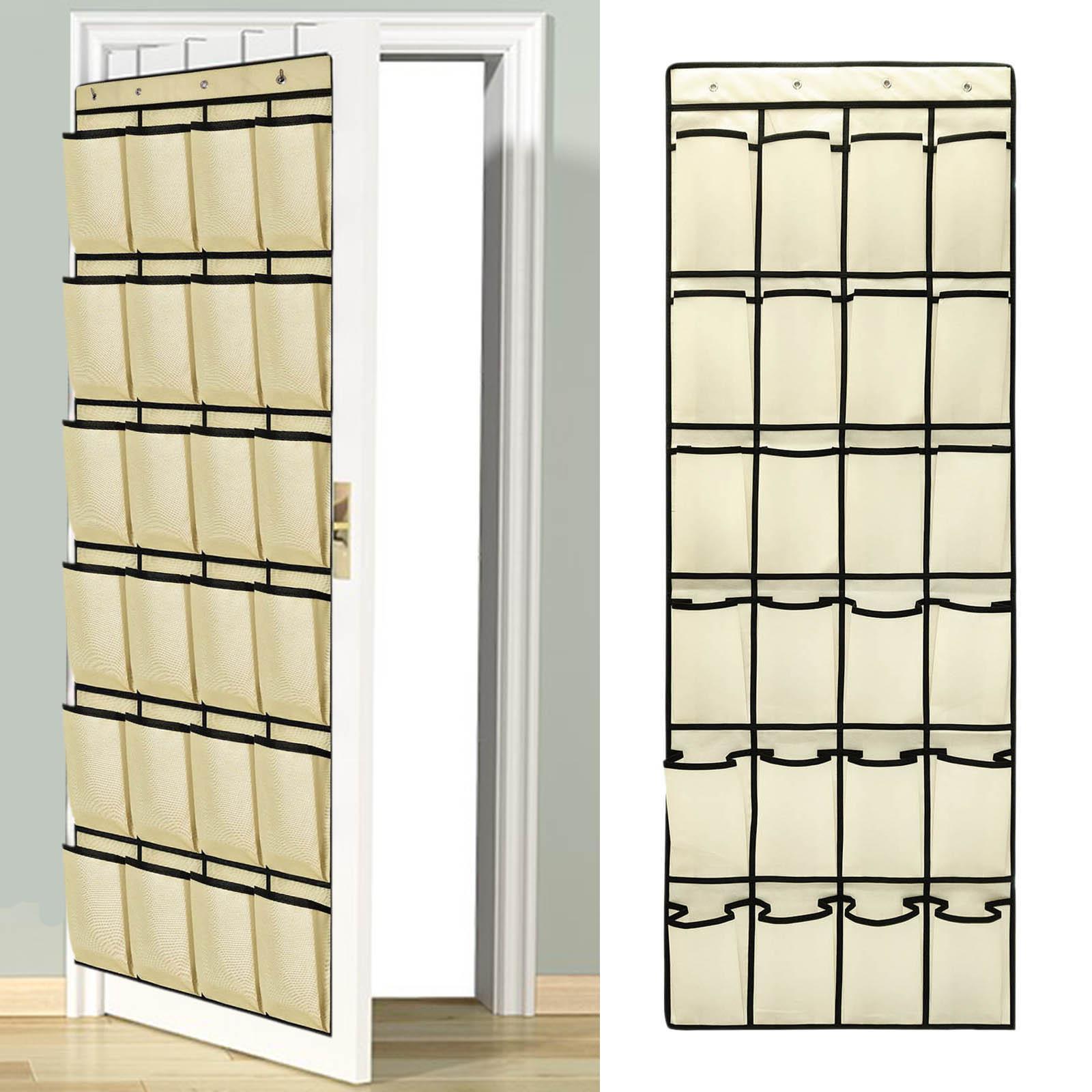 Shoe Organizer 24 Pockets Holder Hanging Space Saver Over The Door for Door