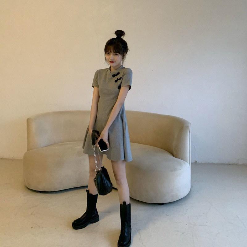 ĐẦM THUN CÔ CÁI TRUNG HOA 2021 - VẢI THUN COTTON CỰC XINH