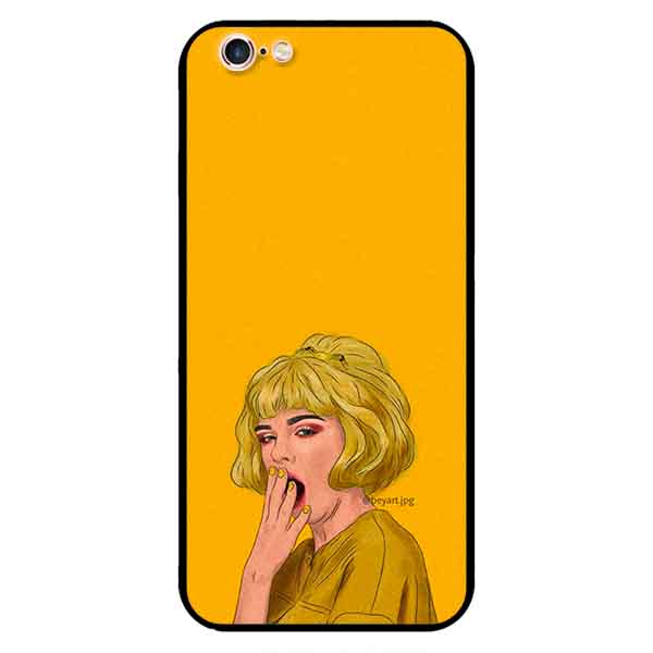 Ốp in cho iPhone 6 Plus / 6s Plus Cô Gái Nền Vàng