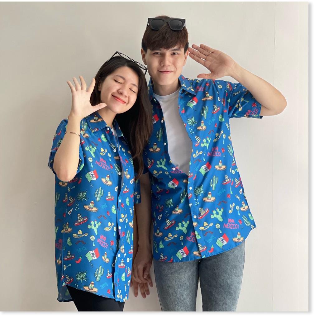 ÁO SƠ MI NỮ FORM RỘNG HOẠ TIẾT HOA LÁ CỰC ĐẸP , TƯƠI TẮN THỜI TRANG MỚI KINGSHOP79
