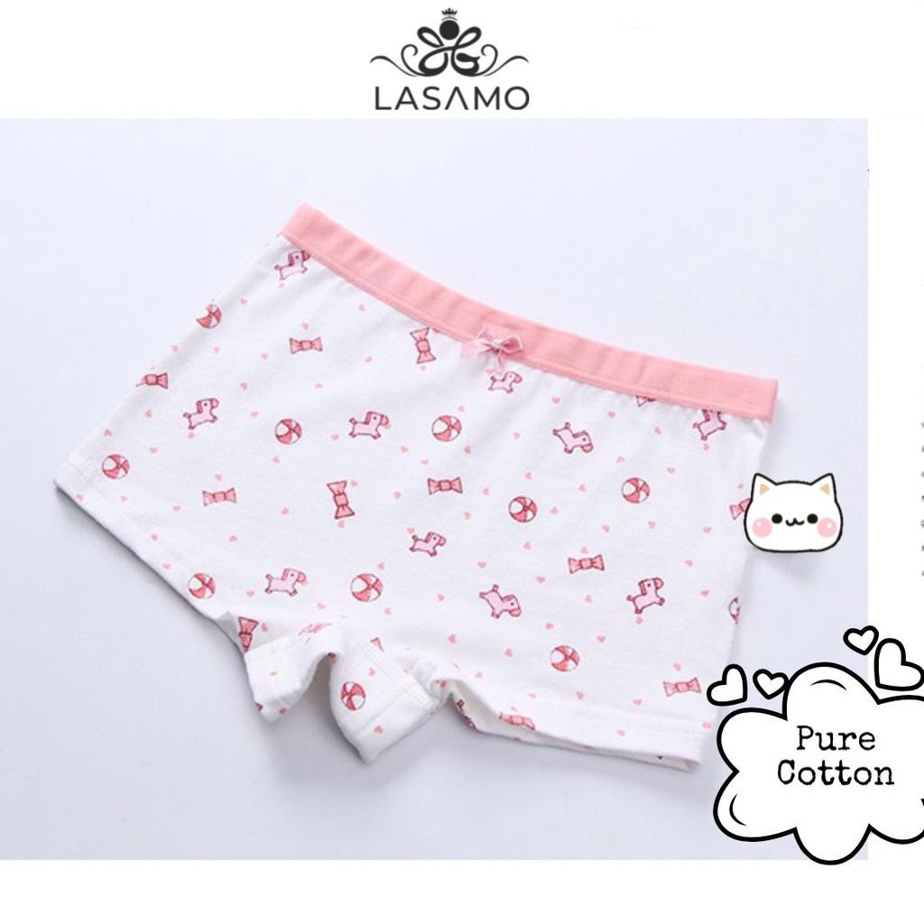 Quần chip bé gái, quần lót cho bé gái cotton cao cấp họa tiết Little Pony dễ thương hãng LASAMO mã QLB032