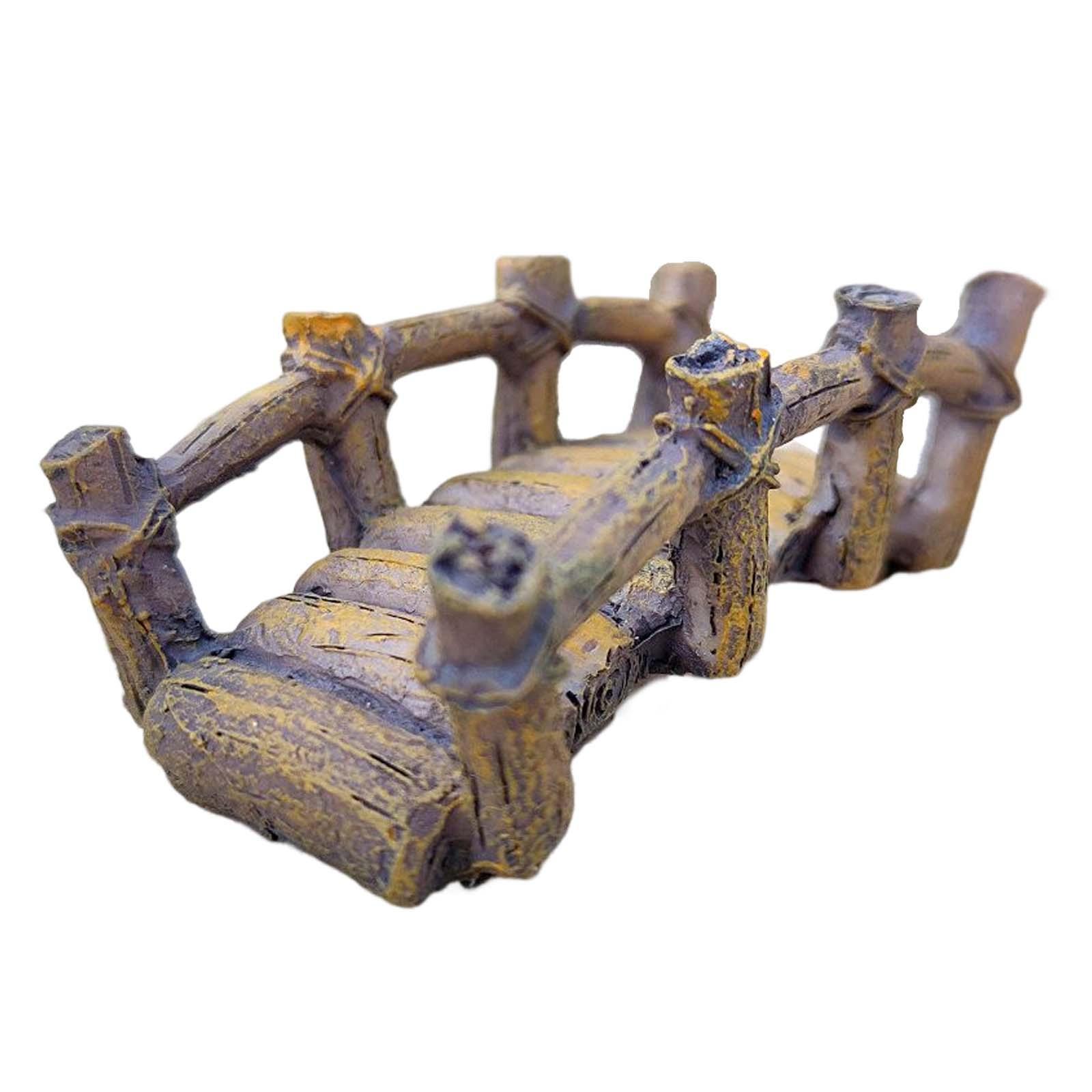 Miniature Bridge with Side Rails Mini Artificial Bridge for Decoration