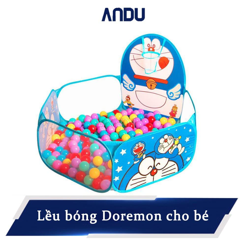 Lều Bóng Cho Bé , Lều Banh Doremon Quây Bóng Tặng 100 Quả Bóng Cho Bé Yêu