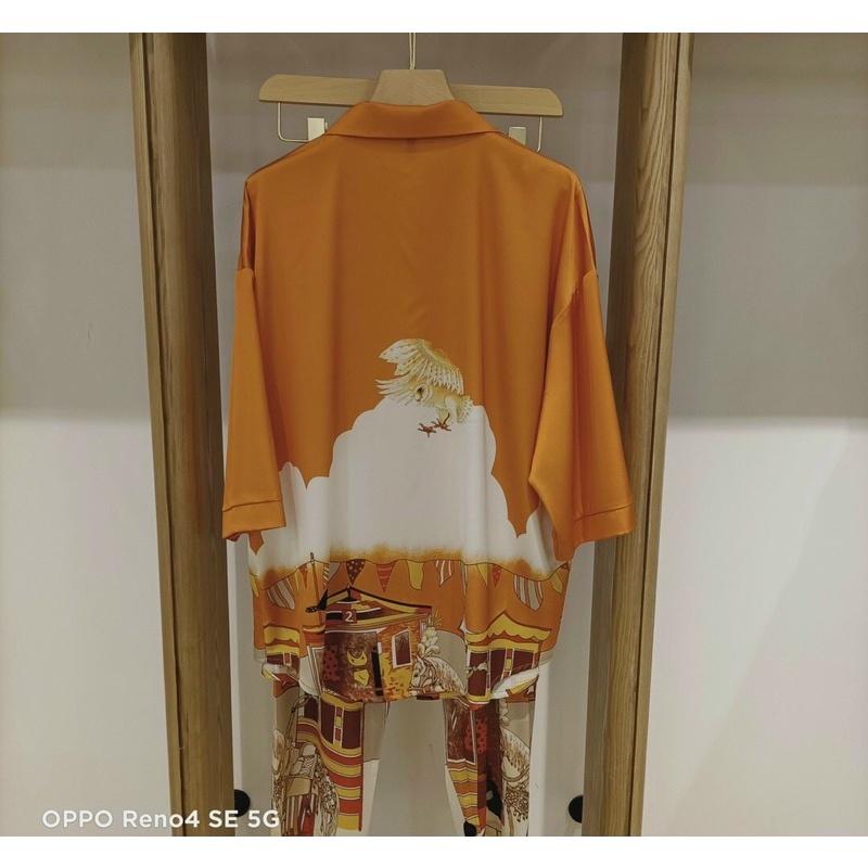 PYJAMA DÀI HOẠ TIẾT PHƯỢNG HOÀNG LỬA CAO CẤP