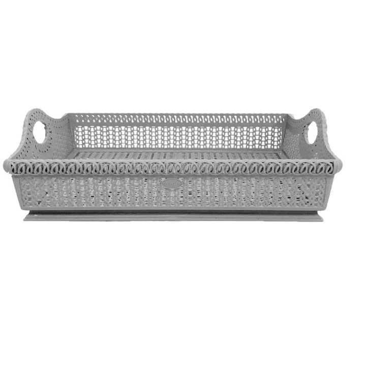 Rổ chữ nhật đa năng có quai xách kích thước lớn 41x31x12 cm